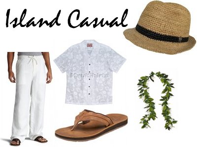 tropical casual attire